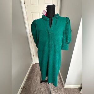 NWT LP Elsey Popover Dress Evergreen Jaquard Size XL